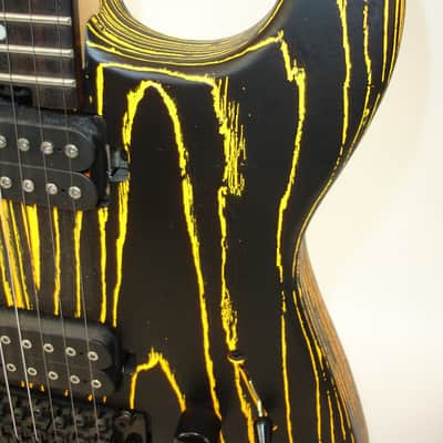 2021 Charvel Pro-Mod San Dimas Style 1 HH FR E Ash Electric Guitar, Ebony Fingerboard, Old Yella w/ Bag image 9