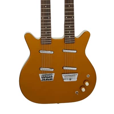 HOYER GUITARS Double Neck Body 1980s - 'Vanillecreme' yellow image 9