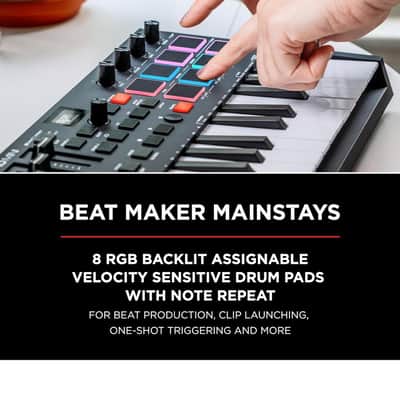 M-Audio Oxygen Pro Mini Powerful, 32-Mini-key USB MIDI Controller with Smart Controls and Auto-mapping image 7
