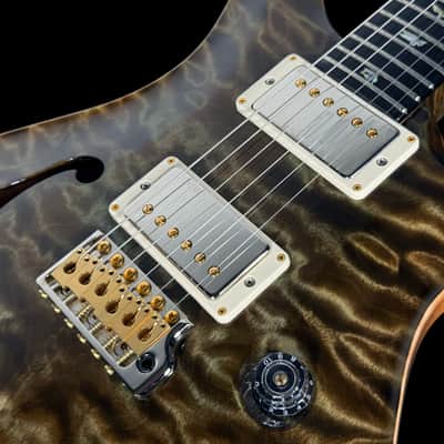 2018 Paul Reed Smith PRS Custom 24 Semi-Hollow Quilted 10 Top Wood Library ~ Trampas Green image 6