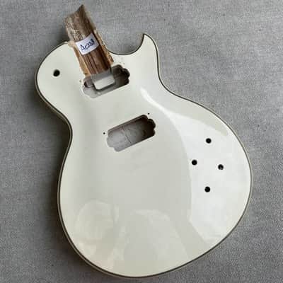 Glossy White Single Cut Guitar DIY Project Body image 1