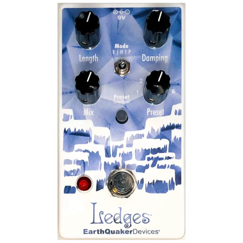 Earthquaker Devices Ledges Tri-Dimensional Reverberation Machine, Crystal Glacier Finish image 1