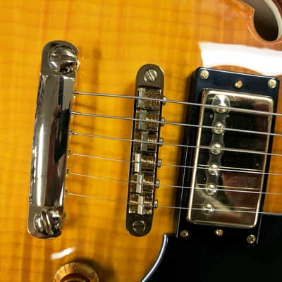 Washburn HB35 Semi-Hollowbody Electric Guitar, Maple Top, Back, Sides, Neck, Case, Blues/Jazz image 3