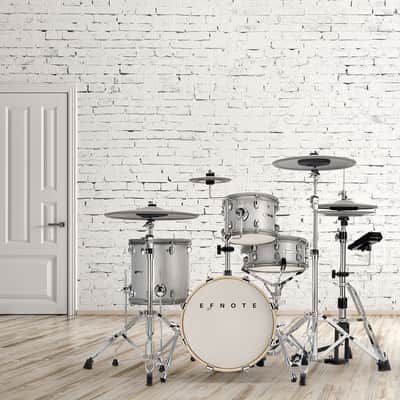 EFNOTE 5 Electronic Drum Set - White Sparkle MONITOR PAK image 14