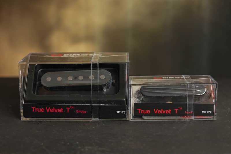 DiMarzio True Velvet T Tele Pickup Set w/ Black Cover DP178 & DP177 Telecaster image 1