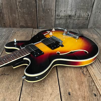 Univox Coily 1968 - Cherry Sunburst U1825 One Owner Clean 335 copyB image 9