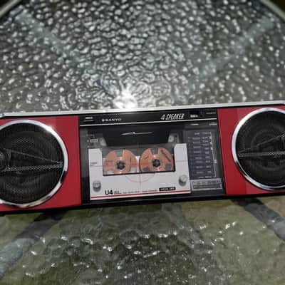 Весна Sanyo U4 SL Rare Vintage Boombox Serviced Cassette AM/FM Radio Portable Warranty image 24