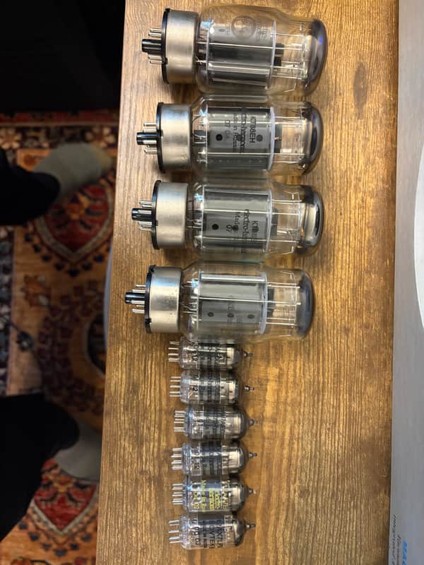 Electro-Harmonix KT88 Matched Quad + 12AU7 & 12AX7 Preamp Tubes — EH & Sovtek — Untested image 1