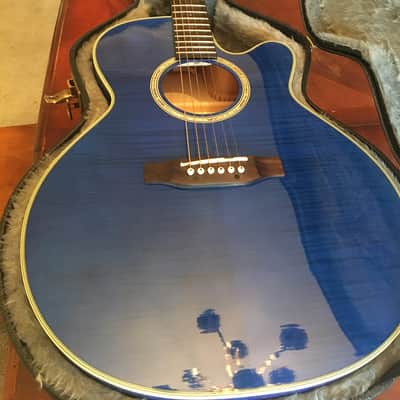 Takamine EG540C 6 string acoustic electric guitar Blue image 1