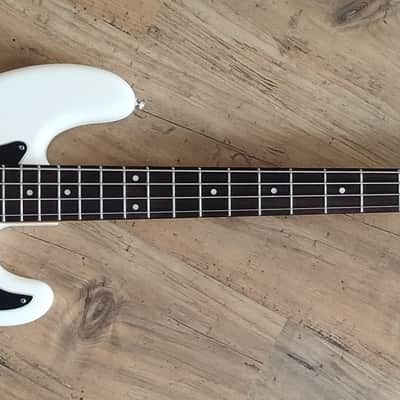 Fender Precision Bass body, BaCH neck customised by OX BIRD- White, Walbucker pickup, Wal2 preamp image 6