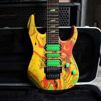 Ibanez jem UV77MC super rare!! 1991 swirl steve vai image 1