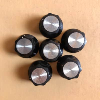 (6) 1960s-70s Kustom Amp PA Knobs Set Screw image 2