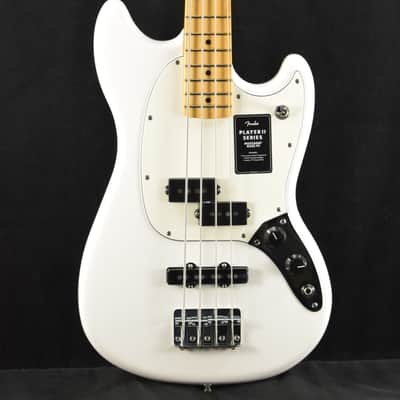 Fender Player II Mustang Bass PJ Polar White Maple Fingerboard image 1
