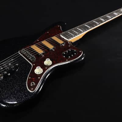 Fender Limited Edition Gold Foil Jazzmaster Ebony Fingerboard - Black Sparkle 148 image 3