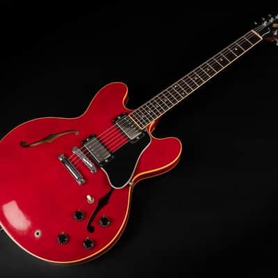 1990 Gibson ES-335 Dot Reissue - Cherry | Vintage USA Post Norlin Era Semi-Hollow Bill Lawrence Humbucker | OHSC image 5