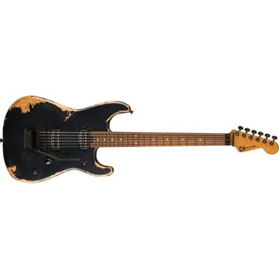 Charvel Pro-Mod Relic San Dimas Style 1 HH Floyd Rose w/ Seymour Duncan Pickups - Weathered Black image 4