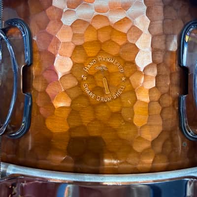 Rare Made in Japan Tama PC455HN  2005 - Hand-Hammered Copper 14"x5"-1/2 image 4