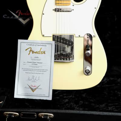 Fender Custom Shop Custom Classic Telecaster Vintage White Electric Guitar 2009 image 17