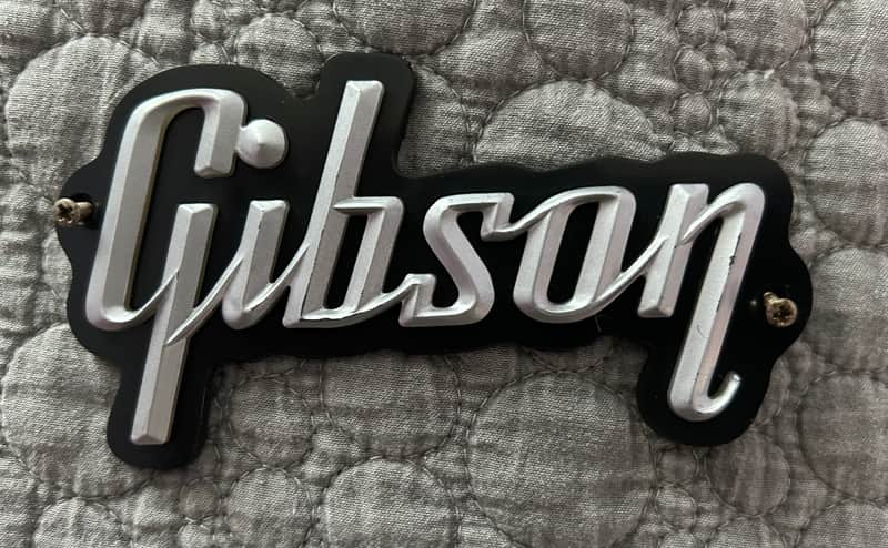 Gibson Amp Logo 1966 - Silver/Black image 1