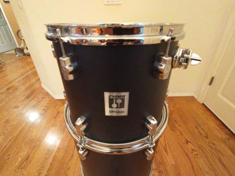Sonor Force 2001 12 Round X 10 Rack Tom, Black Lacquer, Pro Heads - Mint! image 1