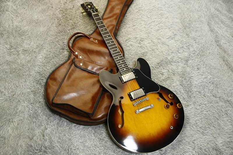 Rare Vintage 1980's Fernandes Burny RSA-100 Brown SB ES-335 | Reverb