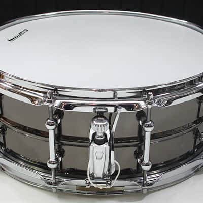 Ludwig Universal Black Brass 5.5" x 14" Snare Drum w/ Chrome Hardware & Flanged Hoops image 2