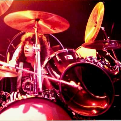 Frankie Banali's Quiet Riot "Metal Health" Video North Toms 10" and 12" AUTHENTICATED! 1980s - Black image 2