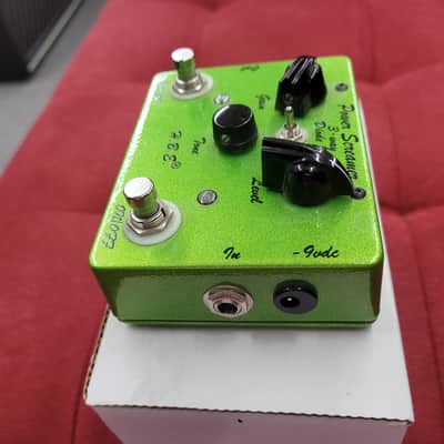 HomeBrew Electronics Power Screamer with Fat Boost Overdrive Pedal - Lime Green Sparkle image 4