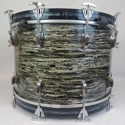 Ludwig Pre-Serial 22,13,16"Black Oyster Pearl Feb1961 Drum Set Ringo Beatles COB image 13