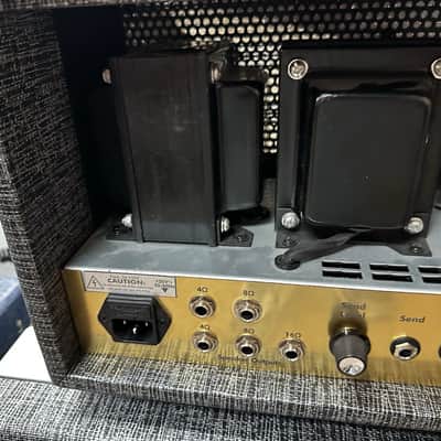 Supro 1699RH Statesman 2-Channel 50-Watt Tube Guitar Head Black Rhino image 11