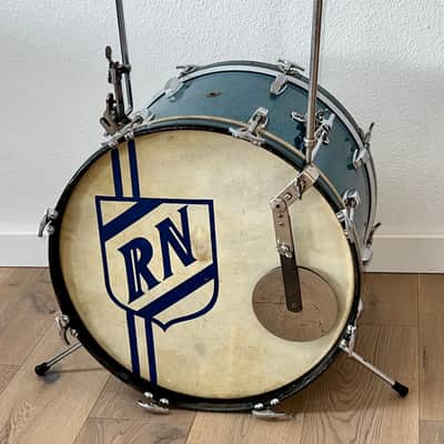 1950's WFL 4 Piece Drum Kit, Blue Aqua Sparkle, Complete W / Cases, Drop Dead Gorgeous image 19