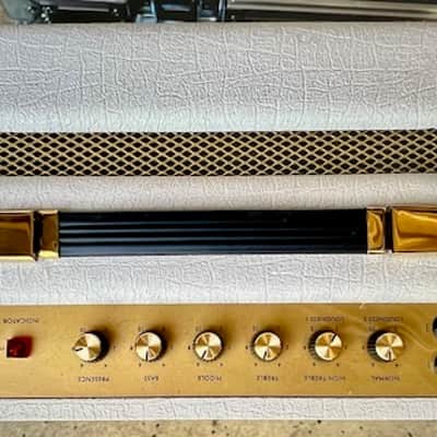 I HAVE ONE LEFT!...Marshall Marshall Limited Edition SV20C Studio Vintage White Elephant Grain 20W All-Valve Plexi 1x10 Combo w/FX Loop & Di - White image 3