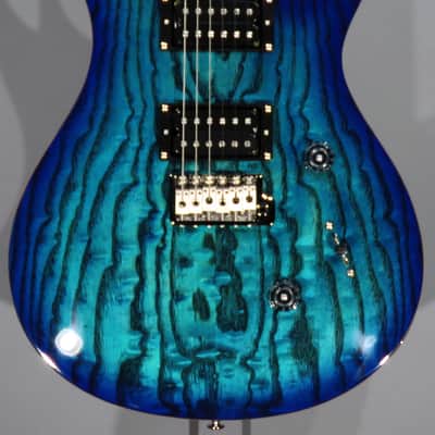 PRS SE Custom 24 Burled Ash Limited Edition 2025 - Lake Blue w/Gig Bag image 1