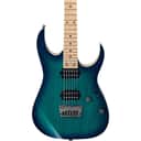 Ibanez RG Prestige RG652AHMFX-NGB 6-String Solid Body Electric Guitar with Birdseye Maple Fretboard, Right-Handed, Nebula Green Burst