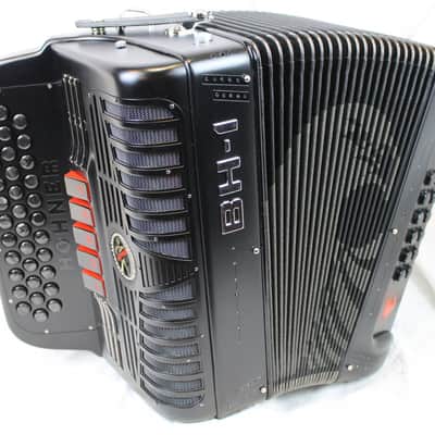 NEW Black Hohner Anacleto Black Hawk BH-I Diatonic Button Accordion Binci GCF Sol Binci LMM 34 12 image 1