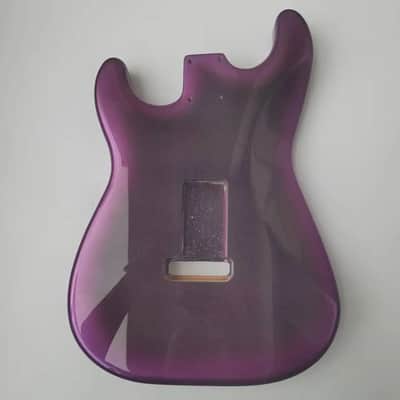 HSS Purple Alder Wood Strat Style Electric Guitar Body DIY Project image 3