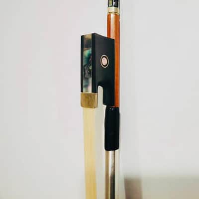 Fine Violin Bow Copy of Eugène Sartory - Pernambuco silver wining Leather Grip image 4
