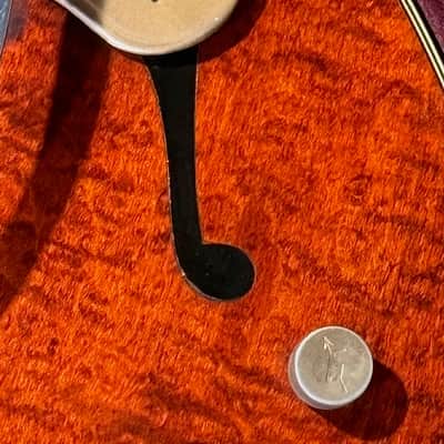 Gretsch 6122 Country Gent 1960 - very early production beautiful Flamey Maple & the coolest factory F-Hole Inserts. image 15