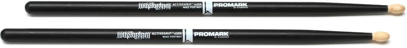 Promark Mike Portnoy ActiveGrip 420X Hickory - 5A - Wood Tip (12-pack) Bundle image 1