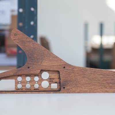 2 Many Synths - Little Phatty stage 1 or II or Sub Phatty sidepanels, solid Oak with Walnut colour image 4