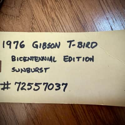 Gibson Thunderbird Bicentennial 1976 - 1979 - Tobacco Sunburst image 21