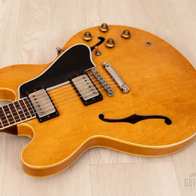1958 Gibson ES-335 TDN Vintage Semi-Hollow Blonde Thin Top w/ PAFs, Case image 11