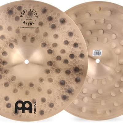 Meinl Cymbals Pure Alloy Hi-hat Cymbals - 15 inches Extra Hammered image 2