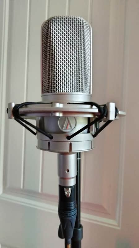 Audio-Technica AT4047/SV Large-Diaphragm Side-Address Cardioid Condenser Microphone 2010s - Silver image 1