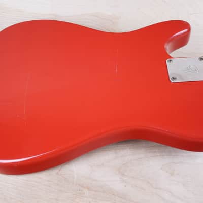 Fender Bullet S-2 1981 Red USA "V" Neck Telecaster Style SS w/ Bag image 12
