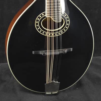 Eastman MD404-BK A-Style Oval-Hole Mandolin Black image 1