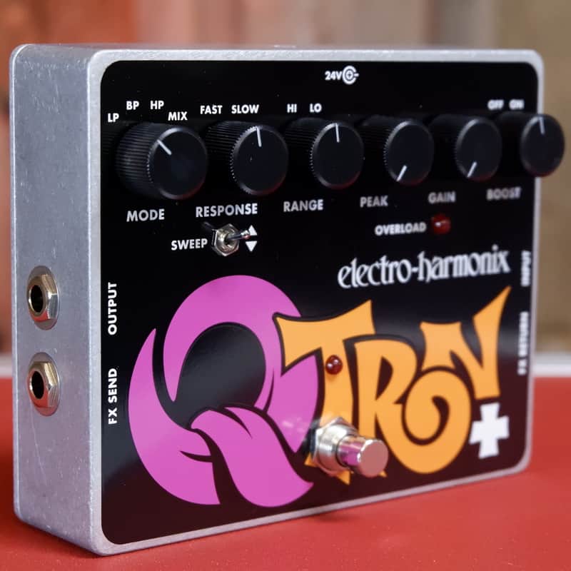 Electro-Harmonix Q-Tron Plus Envelope Filter with Effects Loop - Black / Purple / Orange image 1