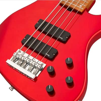 Sadowsky MetroExpress 5-String 24-Fret Modern Bass Roasted Maple Fingerboard 5-String Solid Candy Apple Red Metallic High Polish image 6
