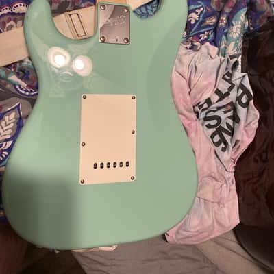 Fender Squire Stratocaster  N/a Turquoise image 5