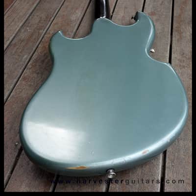 Harvester Maton Sharkbyte Fyrbyrd 2017 Aged Pelham Blue image 10